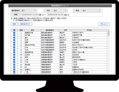 観測情報ダウンロード